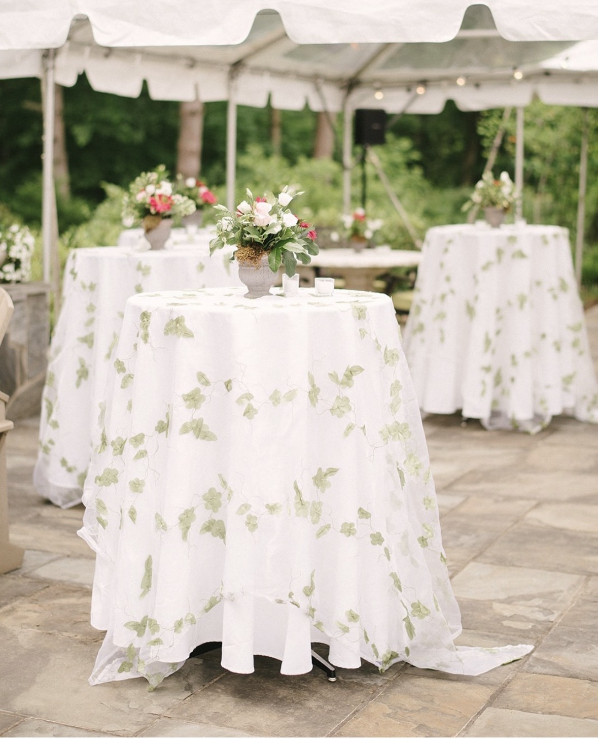 Garden wedding cocktail table